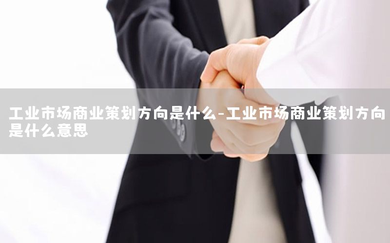 工业市场商业策划方向是什么-工业市场商业策划方向是什么意思