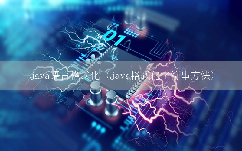 java语言格式化（java格式化字符串方法）